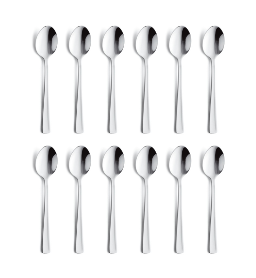 AMEFA ATLANTIC Sztućce UE 12x Łyżeczka do herbaty 13,8 cm stal 18/10