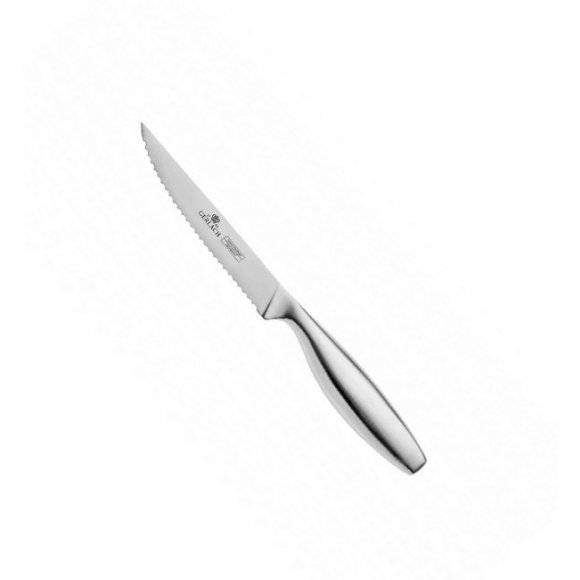 GERLACH FINE Komplet 5 noży w bloku + Natur Tasak do ziół z deską + Nożyce stalowe do drobiu