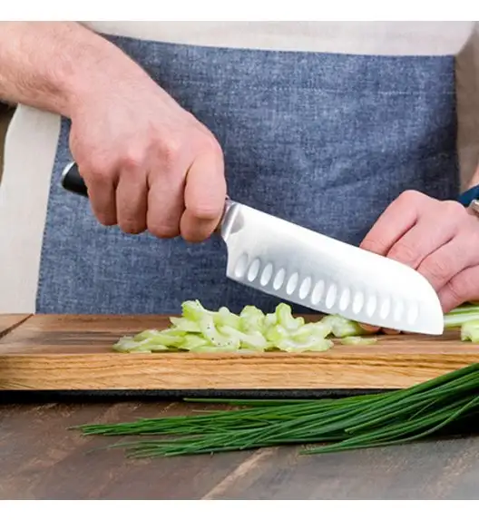 GERLACH LOFT Komplet 5 noży w bloku + ostrzałka 3w1 Granitex 