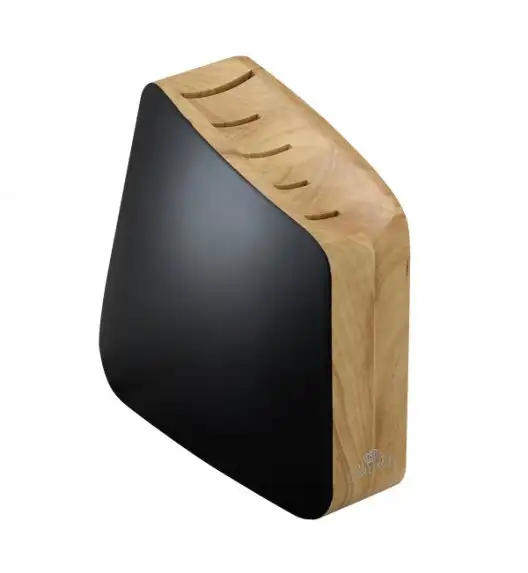 GERLACH LOFT Komplet 5 noży w bloku + ostrzałka 3w1 Granitex +nożyce stalowe do drobiu 