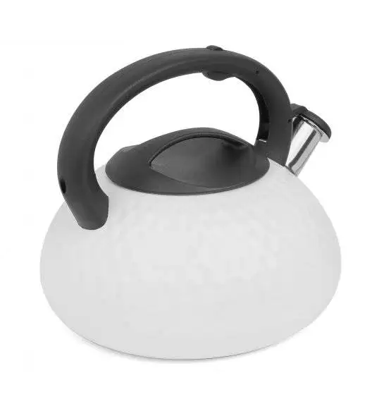 TADAR GEOMETRIC Czajnik biały na indukcję / 3,0 l / stal nierdzewna 