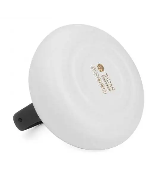 TADAR GEOMETRIC Czajnik biały na indukcję / 3,0 l / stal nierdzewna 