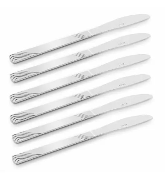 TADAR ERIE Zestaw 6x Nóż obiadowy 22 cm / stal nierdzewna 