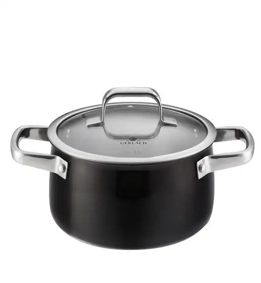GERLACH PRIME Komplet Garnki z pokrywkami 6 el + patelnie Gerlach Smart Patelnia 20 24 28 cm 
