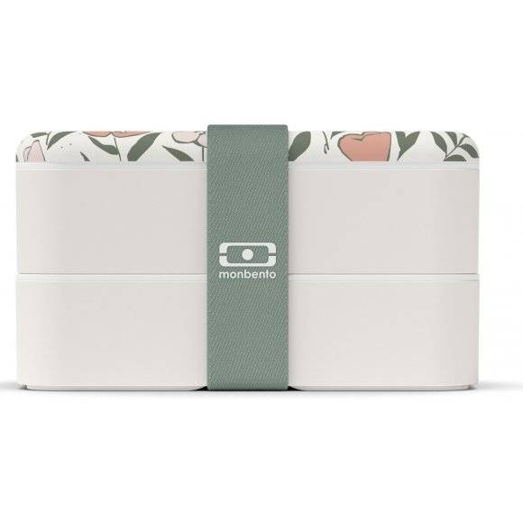 MONBENTO BENTO ORIGINAL Lunchbox 2 x 0,5 L / Bloom