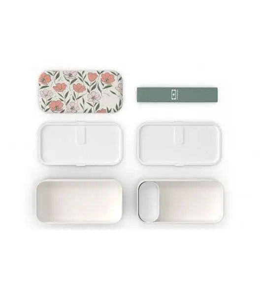 MONBENTO BENTO ORIGINAL Lunchbox 2 x 0,5 L / Bloom