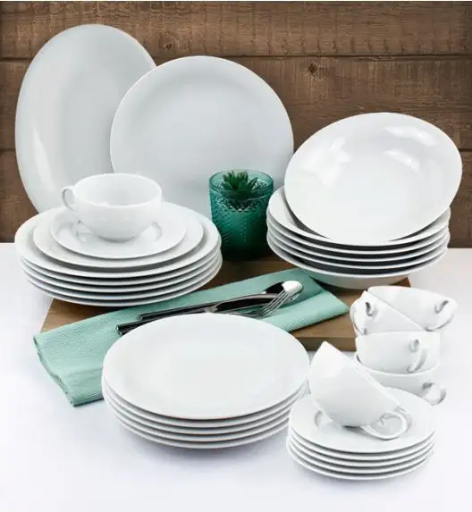 LUBIANA ETO Serwis obiadowo - kawowy 62 el / 12 osób / porcelana