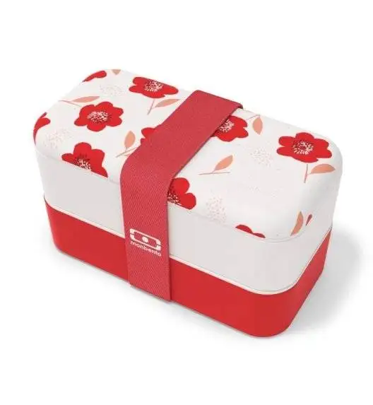 MONBENTO BENTO ORIGINAL Lunchbox 2 x 0,5 L / Poppy