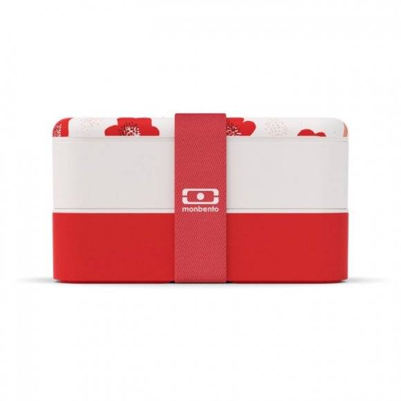 MONBENTO BENTO ORIGINAL Lunchbox 2 x 0,5 L / Poppy