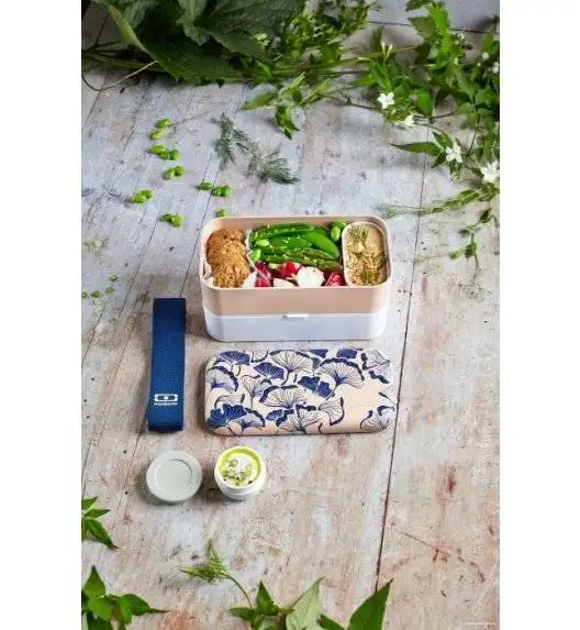 MONBENTO BENTO ORIGINAL Lunchbox 2 x 0,5 L / Graphic Ginkgo