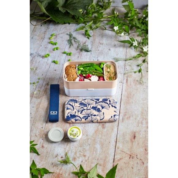 MONBENTO BENTO ORIGINAL Lunchbox 2 x 0,5 L / Graphic Ginkgo