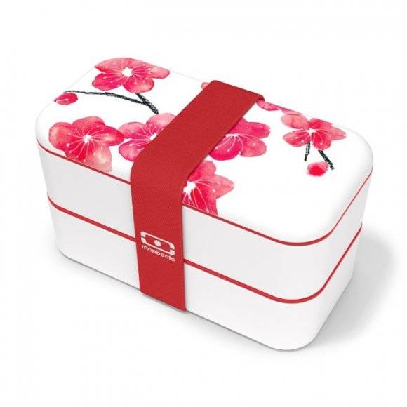 MONBENTO BENTO ORIGINAL Lunchbox 2 x 0,5 L / Graphic Blossom