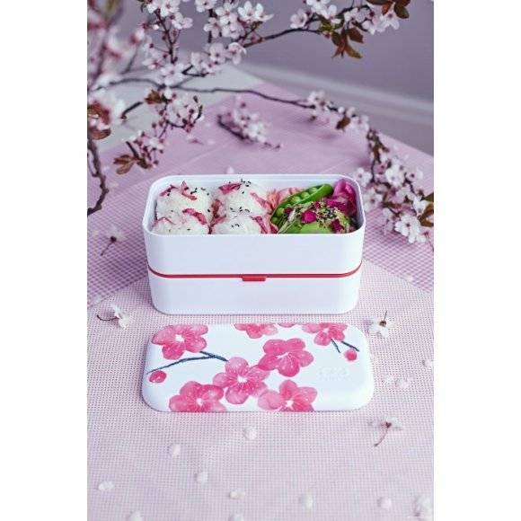 MONBENTO BENTO ORIGINAL Lunchbox 2 x 0,5 L / Graphic Blossom