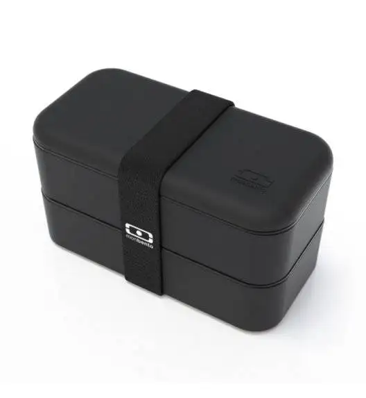 MONBENTO BENTO ORIGINAL Lunchbox 2 x 0,5 L / Black Onyx