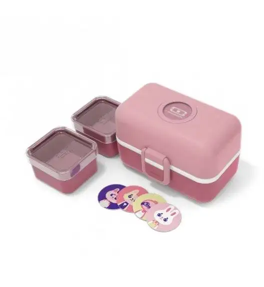 MONBENTO TRESOR Lunchbox dziecięcy 0,8 L / Pink Blush