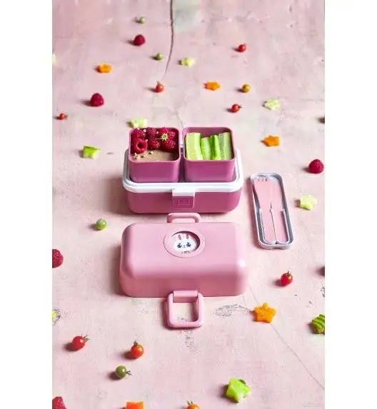 MONBENTO TRESOR Lunchbox dziecięcy 0,8 L / Pink Blush