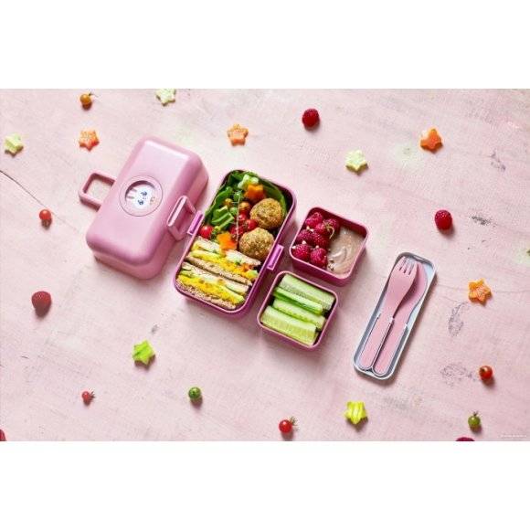 MONBENTO TRESOR Lunchbox dziecięcy 0,8 L / Pink Blush