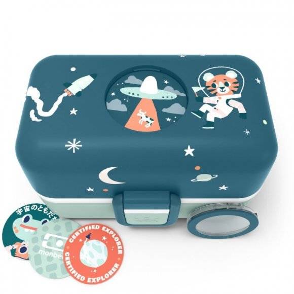 MONBENTO TRESOR Lunchbox dziecięcy 0,8 L / Graphic Cosmic Blue