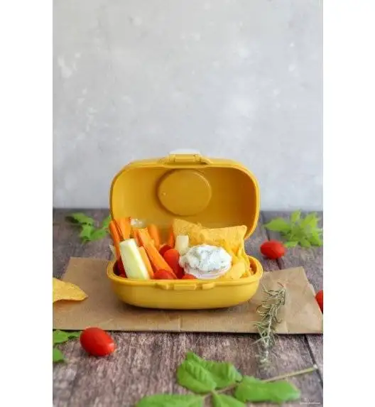 MONBENTO GRAM Lunchbox dziecięcy 0,6 L / Yellow Moutarde