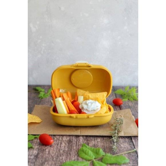 MONBENTO GRAM Lunchbox dziecięcy 0,6 L / Yellow Moutarde
