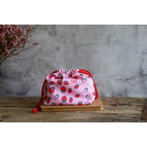 MONBENTO POCHETTE Torba na lunchbox / rozmiar M / Strawberry