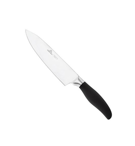 GERLACH STYLE PLUS Komplet 5 noży w bloku + ostrzałka Granitex 3w1 + deska dębowa Natur