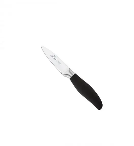 GERLACH STYLE PLUS Komplet 5 noży w bloku + Natur Tasak do ziół z deską +nożyce stalowe do drobiu