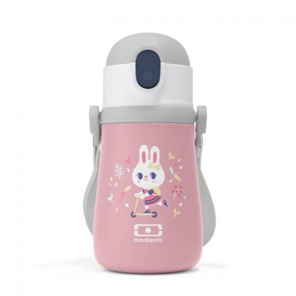 MONBENTO STRAM Termiczna butelka z ustnikiem dla dzieci / Bunny