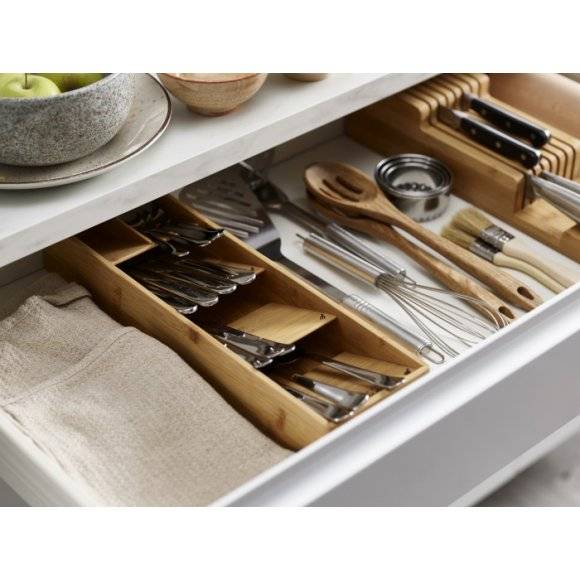 JOSEPH JOSEPH DRAWER STORE Bambusowy organizer na sztućce do szuflady / Btrzy