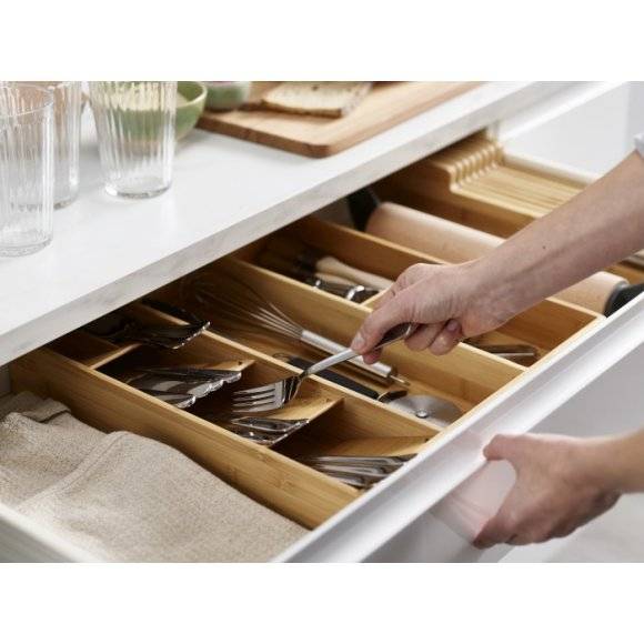 JOSEPH JOSEPH DRAWER STORE Bambusowy organizer do szuflady na sztućce / Btrzy