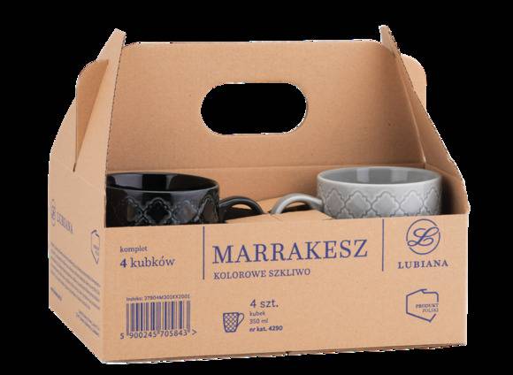 LUBIANA MARRAKESZ Komplet 4 kubków 350 ml