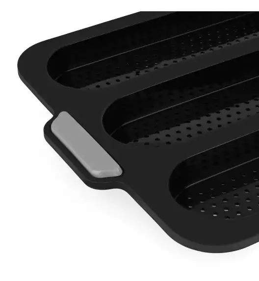 TADAR SILICO Silikonowa forma do pieczenia 3 bagietek / czarna