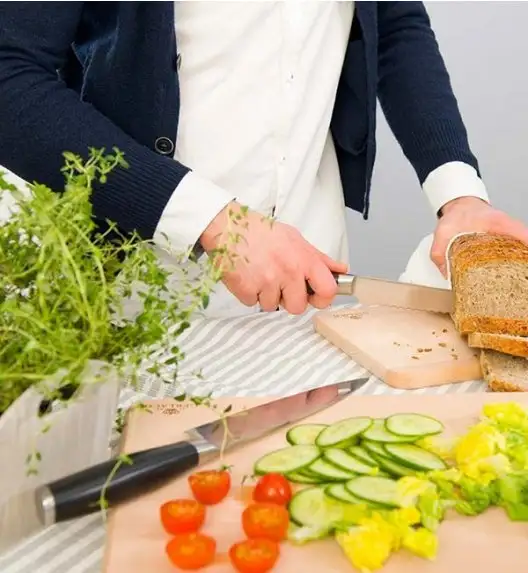 ​GERLACH DECO BLACK Komplet 5 noży w bloku + ostrzałka 3w1