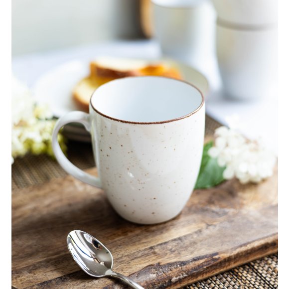 LUBIANA BOSS 6630U Serwis obiadowo - kawowy 36 el / 6 osób / budyniowy / porcelana ręcznie malowana