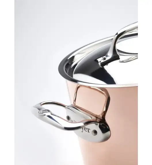 DE BUYER PRIMA MATERA Garnek wysoki z pokrywą 5,7l / miedziany