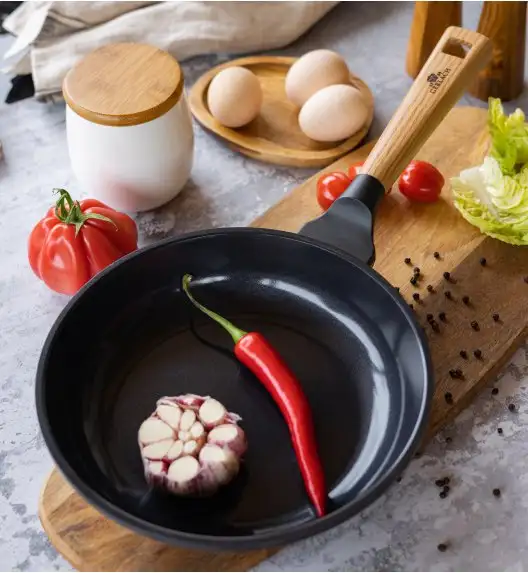 GERLACH NATUR EVO Patelnia 20 cm z powłoką ceramiczną + pokrywka / ILAG® Non-Stick 