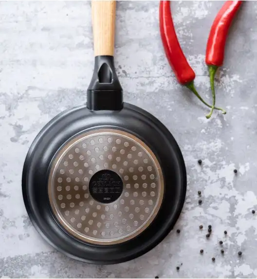 GERLACH NATUR EVO Patelnia 20 cm z powłoką ceramiczną + pokrywka / ILAG® Non-Stick 