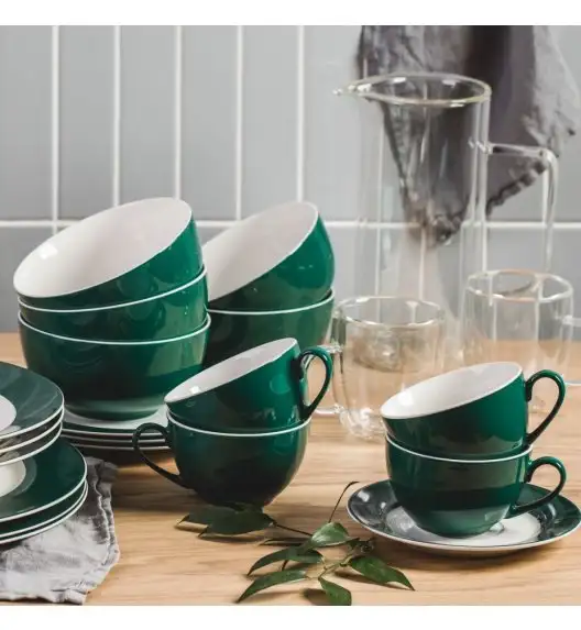 AMBITION AURA GREEN Spodek pod filiżankę 15,5 cm 