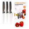 FISKARS FUNCTIONAL FORM 1057556 Komplet 3 noży kuchennych FAVOURITE SET w pudełku / stal nierdzewna