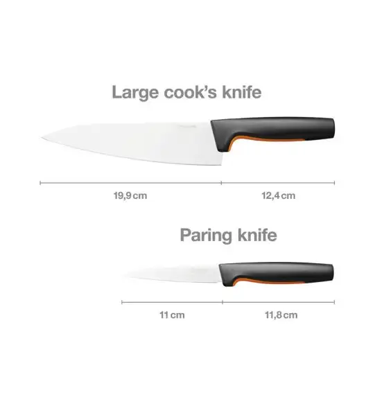 FISKARS FUNCTIONAL FORM 1057557 Komplet 2 noży Szefa kuchni FAVOURITE SET w pudełku / stal nierdzewna