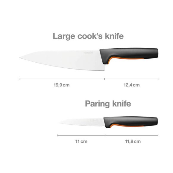 FISKARS FUNCTIONAL FORM 1057557 Komplet 2 noży Szefa kuchni FAVOURITE SET w pudełku / stal nierdzewna