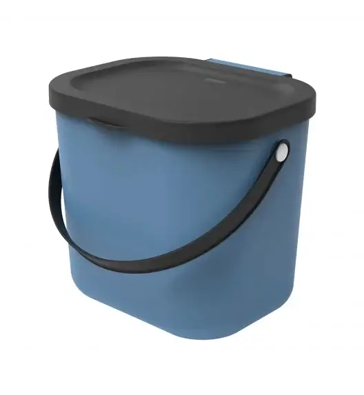 ROTHO ALBULA  Kosz z pokrywą do segregacji odpadów 6L / niebieski
