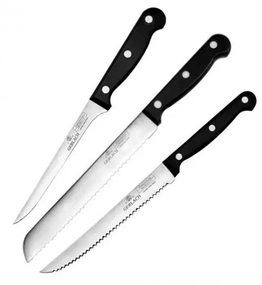 PROMOCJA! GERLACH VELOCITY Komplet 3 noży kuchennych (kuchenny 6