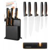 FISKARS FUNCTIONAL FORM 1057554 Komplet 5 noży w bloku czarnym + ostrzałka Fiskars Edge