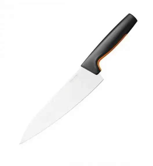 FISKARS FUNCTIONAL FORM 1057555 Komplet 3 noży w bloku czarnym + ostrzałka Fiskars Essential