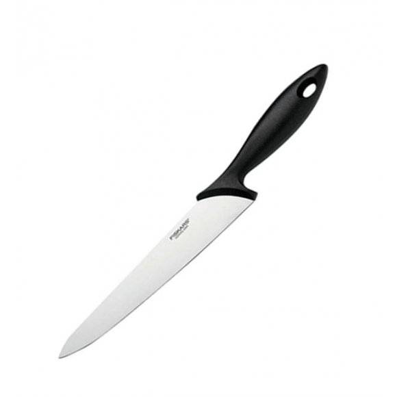 FISKARS ESSENTIAL Noże kuchenne 5 noży w bloku drewnianym / 1023782 + ostrzałka Fiskars Edge