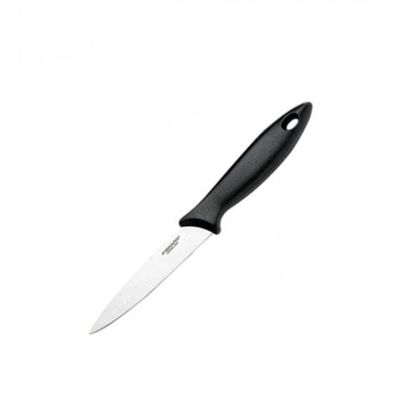 FISKARS ESSENTIAL Noże kuchenne 5 noży w bloku drewnianym / 1023782 + ostrzałka Fiskars Essential