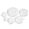 TADAR SILICO Zestaw 6 silikonowych pokrywek / białe