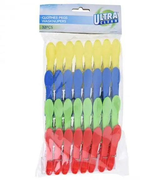 EXCELLENT HOUSEWARE Klamerki do prania 32 szt. / tworzywo sztuczne