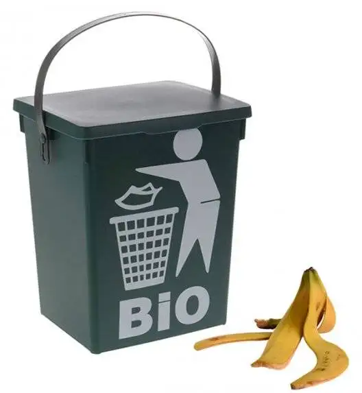 EXCELLENT HOUSEWARE Kosz z pokrywą na odpady BIO 5l